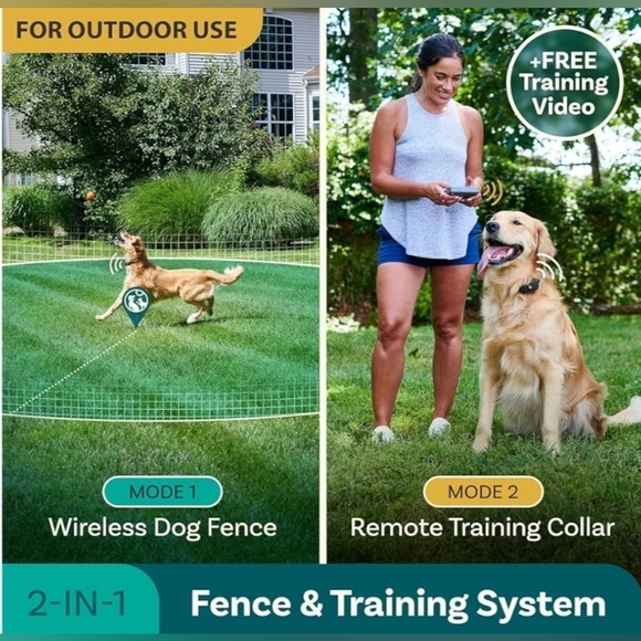 Wireless Dog Fence System & Remote Training Collar - Picture 2 of 10